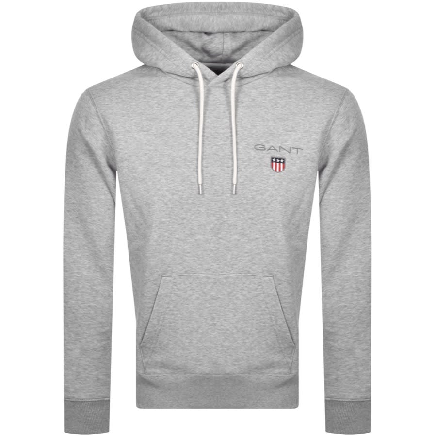 Alternative Image for ProductGant Medium Shield Hoodie Grey1